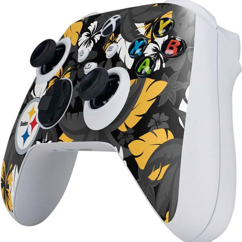 NFL Pittsburgh Steelers Tropical Print Xbox Series S Controller Skin