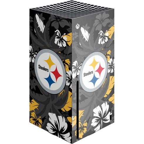 NFL Pittsburgh Steelers Tropical Print Xbox Series X Console Skin