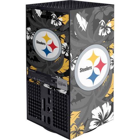 NFL Pittsburgh Steelers Tropical Print Xbox Series X Console Skin
