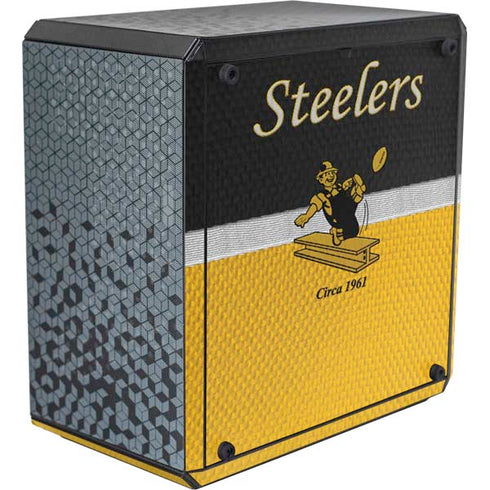 NFL Pittsburgh Steelers Vintage Cooler Master MasterBox Q300L Mini Tower Skin