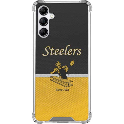 NFL Pittsburgh Steelers Vintage Galaxy A15 5G Clear Case