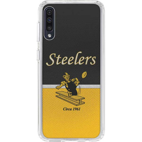 NFL Pittsburgh Steelers Vintage Galaxy A50 Clear Case