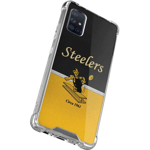NFL Pittsburgh Steelers Vintage Galaxy A51 5G Clear Case