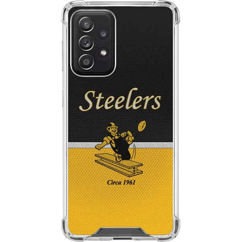 NFL Pittsburgh Steelers Vintage Galaxy A52 5G Clear Case