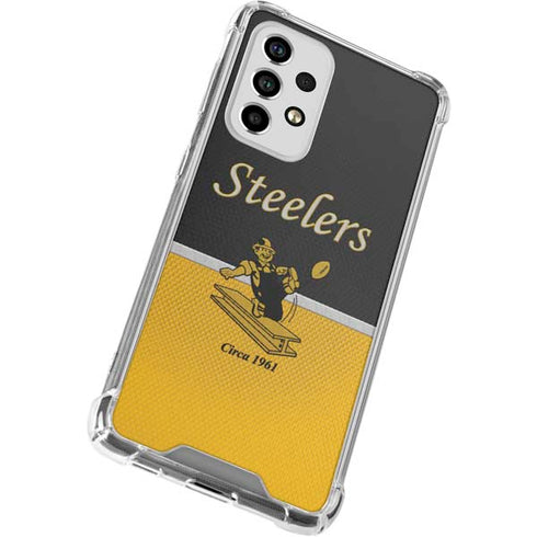 NFL Pittsburgh Steelers Vintage Galaxy A53 5G Clear Case