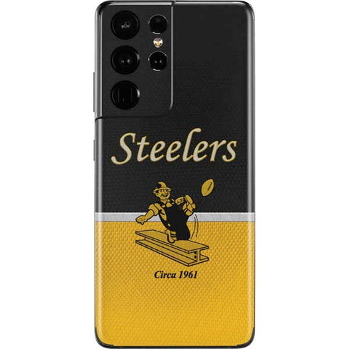 NFL Pittsburgh Steelers Vintage Galaxy S21 Ultra 5G Skin