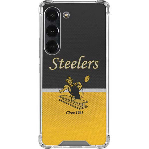 NFL Pittsburgh Steelers Vintage Galaxy S23 Clear Case