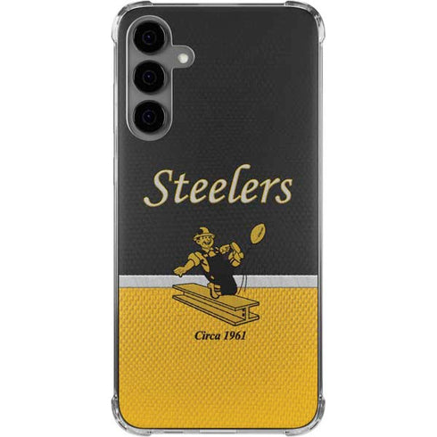 NFL Pittsburgh Steelers Vintage Galaxy S24 Plus Clear Case