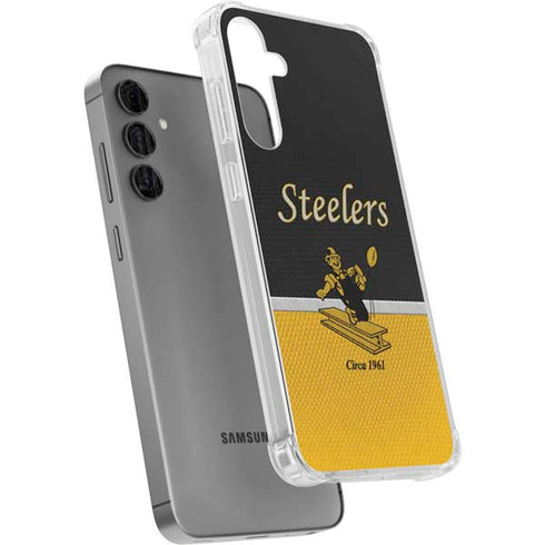 NFL Pittsburgh Steelers Vintage Galaxy S24 Plus Clear Case