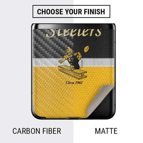 NFL Pittsburgh Steelers Vintage Galaxy Z Flip Skin
