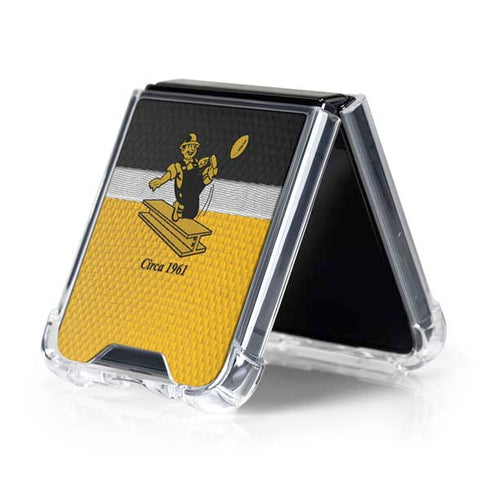 NFL Pittsburgh Steelers Vintage Galaxy Z Flip5 5G Clear Case