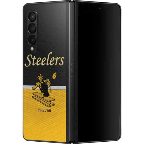 NFL Pittsburgh Steelers Vintage Galaxy Z Fold3 5G Skin