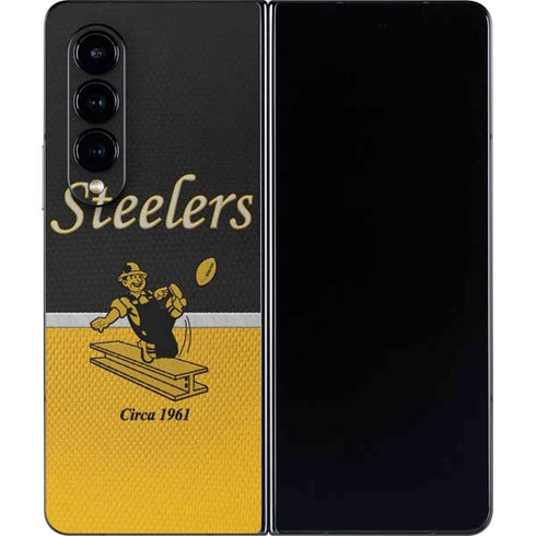 NFL Pittsburgh Steelers Vintage Galaxy Z Fold4 5G Skin