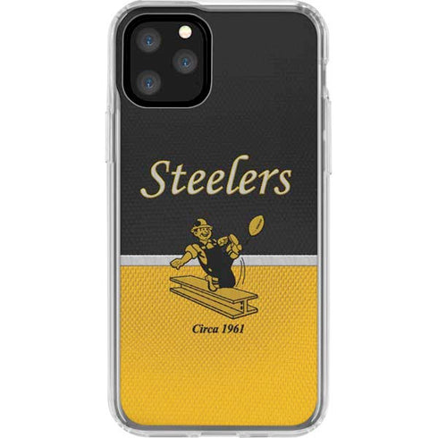 NFL Pittsburgh Steelers Vintage iPhone 11 Pro Clear Case