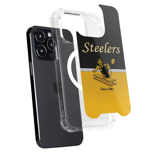 NFL Pittsburgh Steelers Vintage iPhone 13 Pro Max MagSafe Case