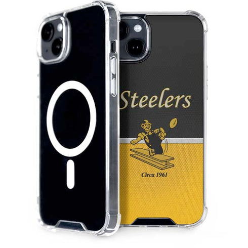 NFL Pittsburgh Steelers Vintage iPhone 14 MagSafe Case