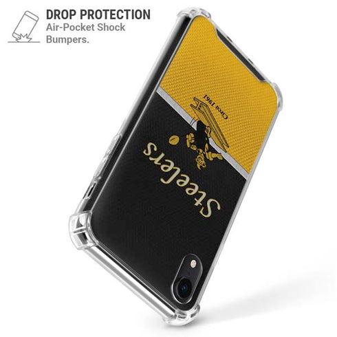 NFL Pittsburgh Steelers Vintage iPhone XR Clear Case