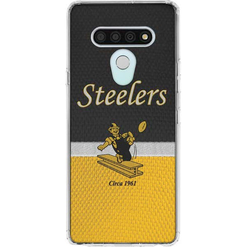 NFL Pittsburgh Steelers Vintage LG Stylo 6 Clear Case
