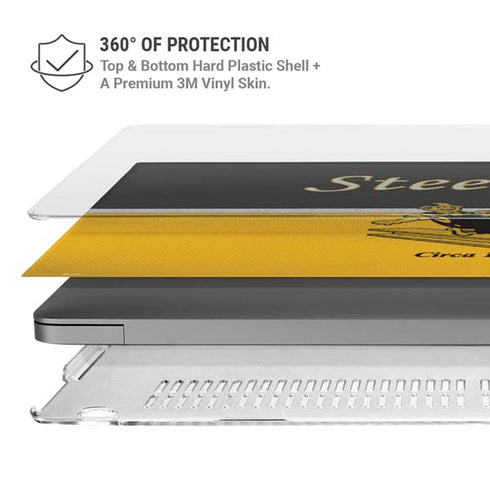 NFL Pittsburgh Steelers Vintage MacBook Pro 16in (2021-25) Case plus Skin