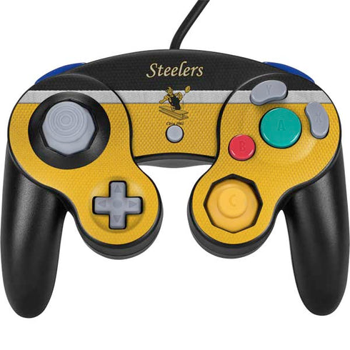 NFL Pittsburgh Steelers Vintage Nintendo GameCube Controller Skin