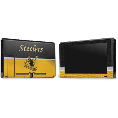 NFL Pittsburgh Steelers Vintage Nintendo Switch Bundle Skin