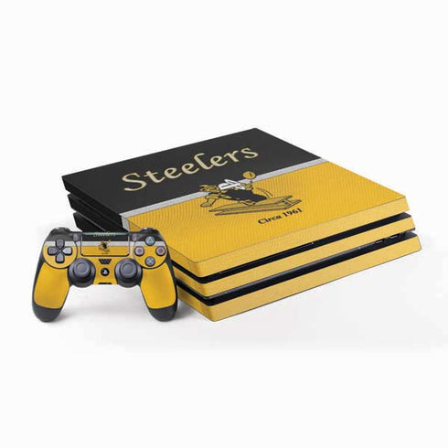 NFL Pittsburgh Steelers Vintage PS4 Pro Bundle Skin