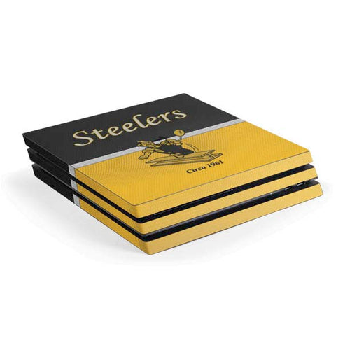 NFL Pittsburgh Steelers Vintage PS4 Pro Console Skin