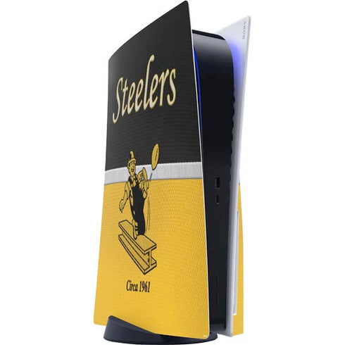 NFL Pittsburgh Steelers Vintage PS5 Console Skin