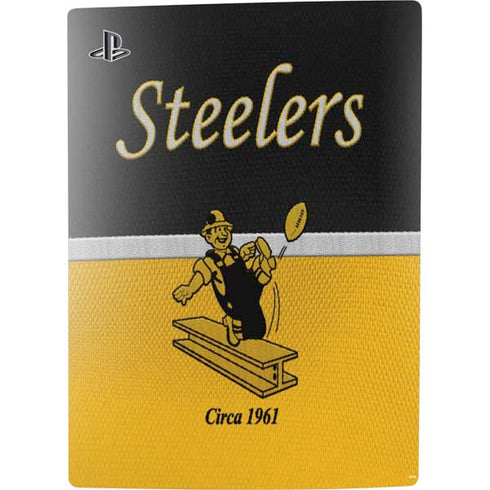 NFL Pittsburgh Steelers Vintage PS5 Console Skin