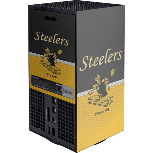 NFL Pittsburgh Steelers Vintage Xbox Series X Console Skin