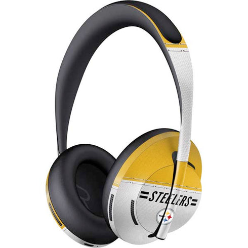 NFL Pittsburgh Steelers White Striped Bose Noise Cancelling Headphones 700 Skin