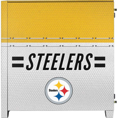 NFL Pittsburgh Steelers White Striped Corsair 4000D Tempered Glass Mid-Tower ATX Case Skin