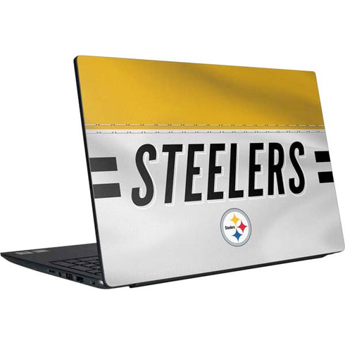 NFL Pittsburgh Steelers White Striped Dell Vostro Skin
