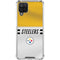 NFL Pittsburgh Steelers White Striped Galaxy A12 Clear Case