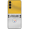 NFL Pittsburgh Steelers White Striped Galaxy A14 5G Skin