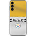 NFL Pittsburgh Steelers White Striped Galaxy A14 5G Skin