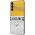NFL Pittsburgh Steelers White Striped Galaxy A14 5G Skin