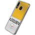 NFL Pittsburgh Steelers White Striped Galaxy A20 Clear Case
