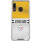 NFL Pittsburgh Steelers White Striped Galaxy A30 Clear Case