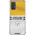 NFL Pittsburgh Steelers White Striped Galaxy A32 5G Clear Case