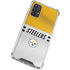 NFL Pittsburgh Steelers White Striped Galaxy A32 5G Clear Case