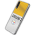 NFL Pittsburgh Steelers White Striped Galaxy A50 Clear Case