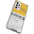 NFL Pittsburgh Steelers White Striped Galaxy A53 5G Clear Case