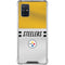 NFL Pittsburgh Steelers White Striped Galaxy A71 5G Clear Case