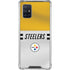 NFL Pittsburgh Steelers White Striped Galaxy A71 5G Clear Case