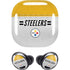 NFL Pittsburgh Steelers White Striped Galaxy Buds Pro Skin