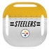NFL Pittsburgh Steelers White Striped Galaxy Buds Pro Skin