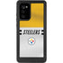 NFL Pittsburgh Steelers White Striped Galaxy Note20 5G Waterproof Case