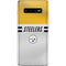 NFL Pittsburgh Steelers White Striped Galaxy S10 Plus Skin