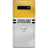 NFL Pittsburgh Steelers White Striped Galaxy S10 Plus Skin